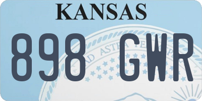 KS license plate 898GWR
