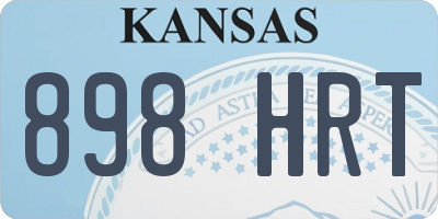 KS license plate 898HRT