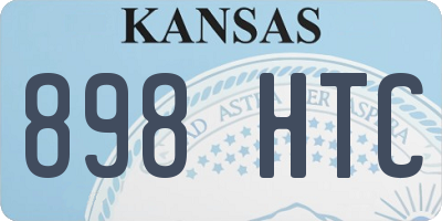 KS license plate 898HTC
