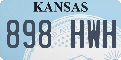 KS license plate 898HWH