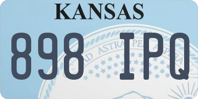 KS license plate 898IPQ