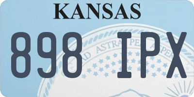 KS license plate 898IPX