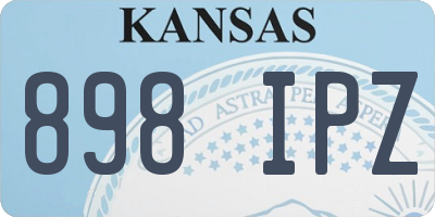 KS license plate 898IPZ