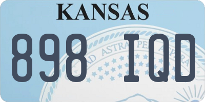 KS license plate 898IQD