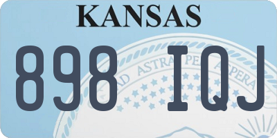 KS license plate 898IQJ