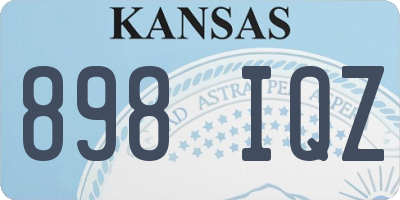 KS license plate 898IQZ