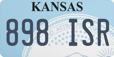 KS license plate 898ISR