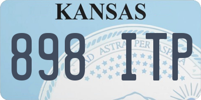KS license plate 898ITP