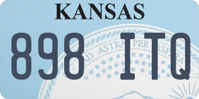 KS license plate 898ITQ