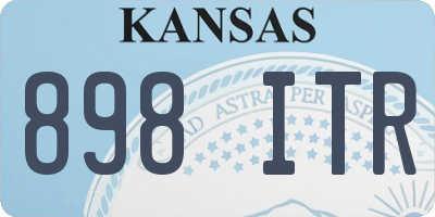 KS license plate 898ITR