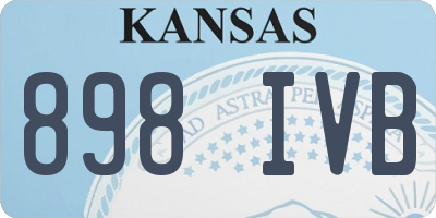 KS license plate 898IVB