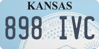 KS license plate 898IVC
