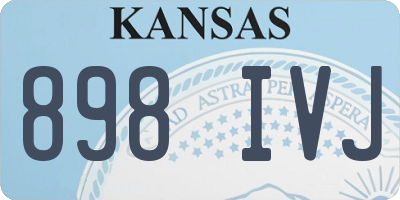 KS license plate 898IVJ