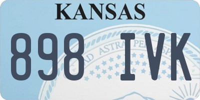 KS license plate 898IVK