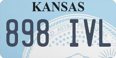 KS license plate 898IVL
