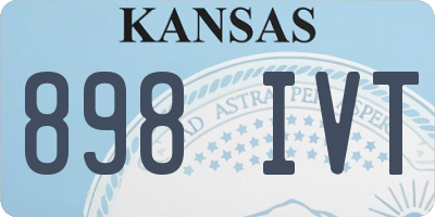 KS license plate 898IVT