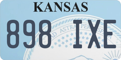 KS license plate 898IXE