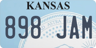 KS license plate 898JAM