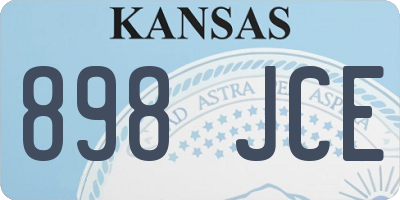 KS license plate 898JCE