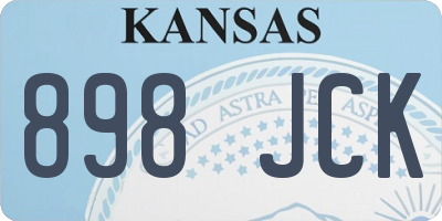 KS license plate 898JCK