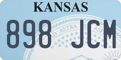 KS license plate 898JCM