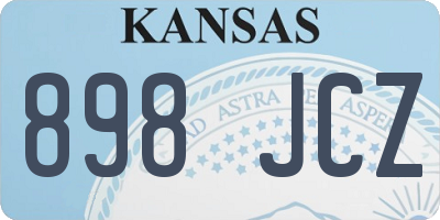 KS license plate 898JCZ