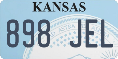 KS license plate 898JEL