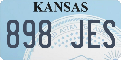 KS license plate 898JES