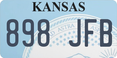 KS license plate 898JFB