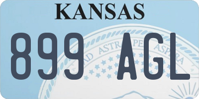 KS license plate 899AGL