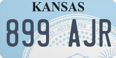 KS license plate 899AJR