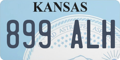 KS license plate 899ALH