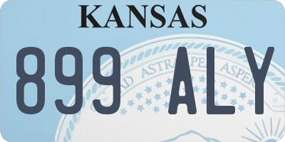 KS license plate 899ALY