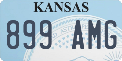 KS license plate 899AMG