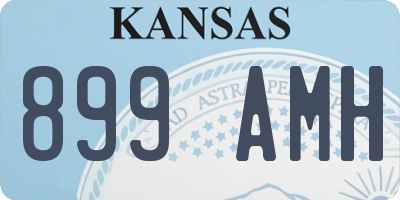 KS license plate 899AMH