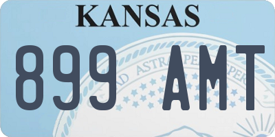 KS license plate 899AMT