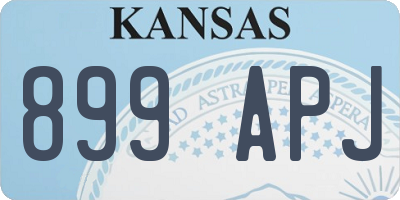 KS license plate 899APJ