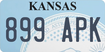 KS license plate 899APK