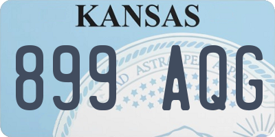 KS license plate 899AQG
