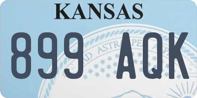 KS license plate 899AQK