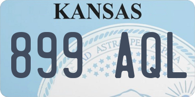 KS license plate 899AQL