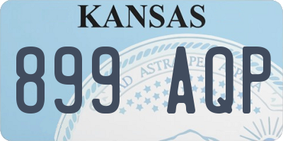 KS license plate 899AQP