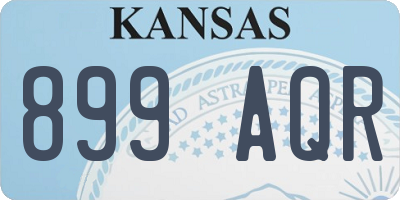 KS license plate 899AQR