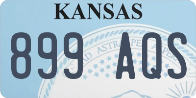 KS license plate 899AQS