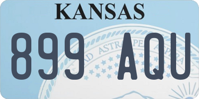 KS license plate 899AQU