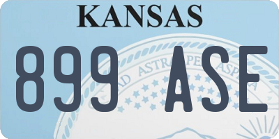 KS license plate 899ASE