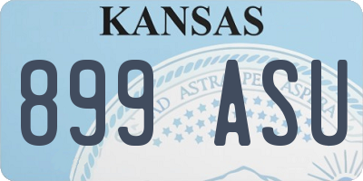 KS license plate 899ASU
