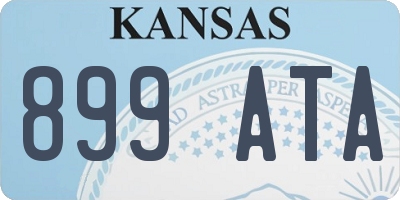 KS license plate 899ATA