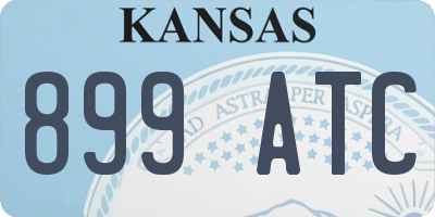 KS license plate 899ATC