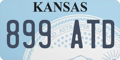 KS license plate 899ATD